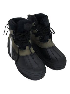 POLAR RANGE Mens's Peak Snow Boot Olive Black Size US 11 EU 44